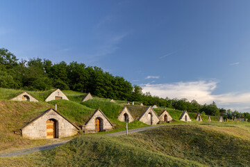 Fototapeta na wymiar Gombos-hegyi pincesor in Hercegkut, UNESCO site, Great Plain, North Hungary