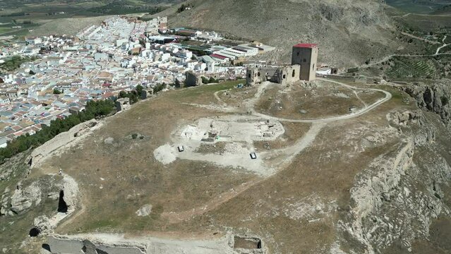 antiguo castillo de la Estrella en el municipio de Teba, Andaluc&iacute;a