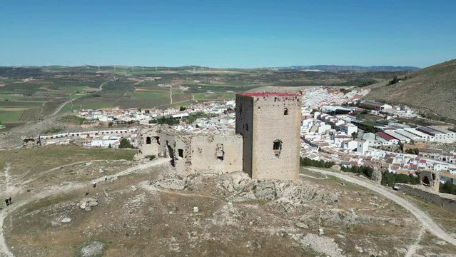 antiguo castillo de la Estrella en el municipio de Teba, Andaluc&iacute;a