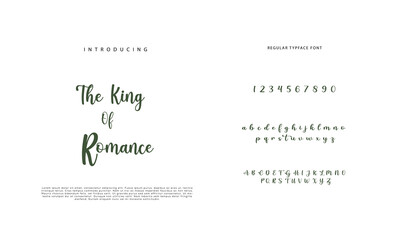 Abstract Calligraphy font alphabet. Minimal modern urban fonts for logo, brand etc. Typography typeface uppercase lowercase and number. vector illustration
