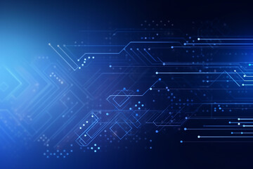 Abstract technology digital line electronic network data innovation concept background.