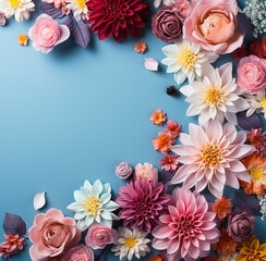 floral background, flowers background, Illustration for prints, wall art, covers and invitations.
