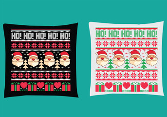Ho! Ho! Ho! The Pillow Christmas Design SVG