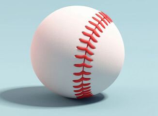  Baseball Ball 3D Render - Cartoon Mini Generative AI