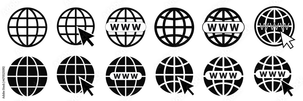 Aufkleber website icon set. web icons vector. internet flat vector icon for apps and websites