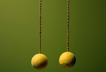  Two Tennis Balls on the Strings Generative AI