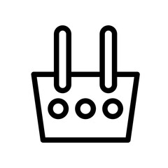 Fototapeta premium shopping bag line