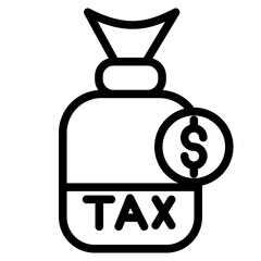 Obraz premium tax payment line