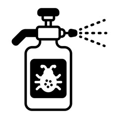 Pesticides and Fungicides Spray concept, Termite Control, Slug Killer bio formula vector icon design, Outdoor Decor symbol, Farm and Plant sign Mulching and Landscaping stock