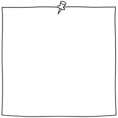 Fototapeta premium Memo Note Paper Outline