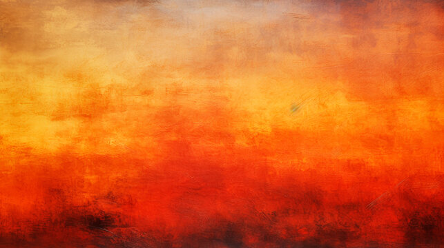 Yellow burnt orange copper red abstract background. Color gradient 