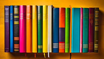 The Literary Haven: A Collection of Colorful Books