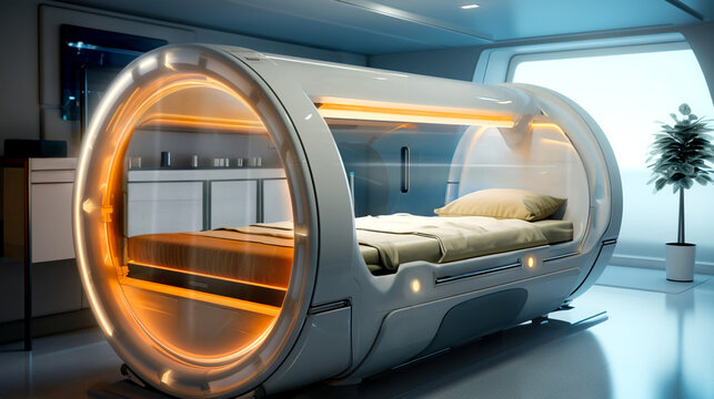 Hyperbaric chamber in a hospital