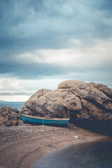 Winter beach in Croatia
