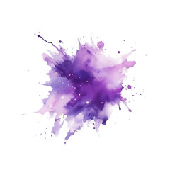 Violet cyan blue liquid watercolor brush stain vector background