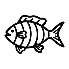 free vector fish logo template. fish icon for graphic or web design