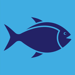 free vector fish logo template. fish icon for graphic or web design