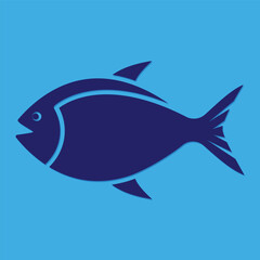 free vector fish logo template. fish icon for graphic or web design