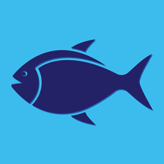 free vector fish logo template. fish icon for graphic or web design