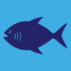 free vector fish logo template. fish icon for graphic or web design