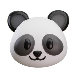 Panda Emoji 3D Illustration © StringLabs