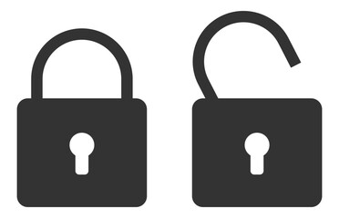 Close icon vector sign. Cancel symbol padlock web design. Error