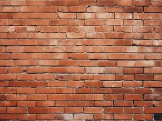 Obraz premium Rustic and Textured Brick Wall Background: Close-Up Detail of Vintage Weathered Bricks in High-Resolution Photography