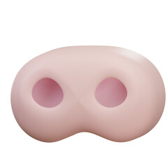 Pig Nose Emoji 3D Illustration