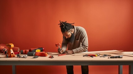 Man working with tools