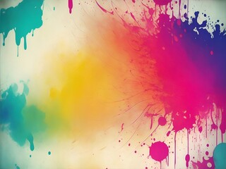 Fototapeta premium Watercolor splashon surface. AI generated illustration