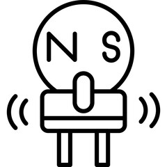 Hall Effect Sensor Icon