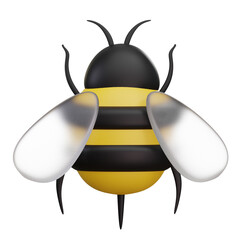 Bee Emoji 3D Illustration © StringLabs