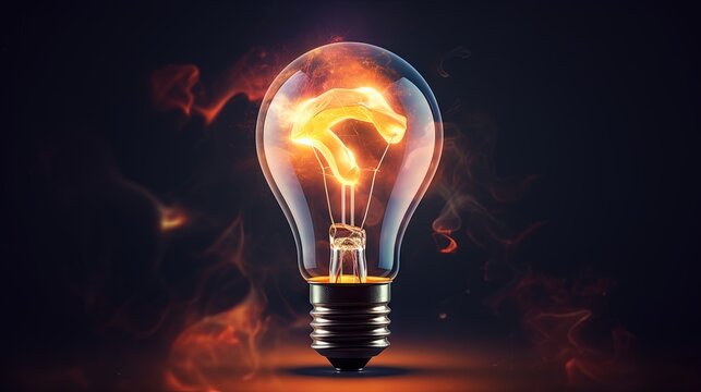 An electric bulb that symbolizes the human thinking and learning processes together with the development of technology and science through creative thinking and new ideas