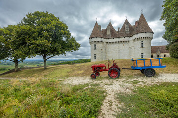 Obraz premium Monbazillac castle (Chateau de Monbazillac) near Bergerac, Dordogne department, Aquitaine, France