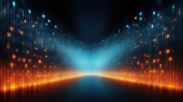 Abstract Led wall background