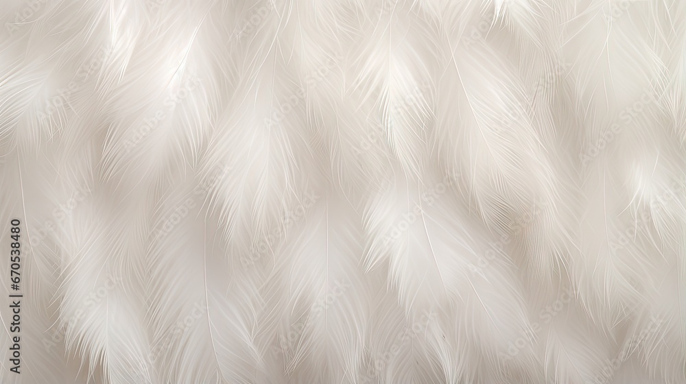 Aufkleber white feather wooly pattern texture background