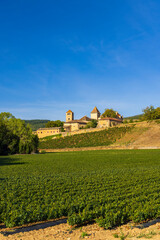 Fototapeta na wymiar Chateau de Pierreclos castle, Saone-et-Loire departement, Burgundy, France