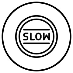 Slow Vector Icon Design Illustration