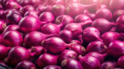 beautiful red onions marketing artwork, photoshooting style