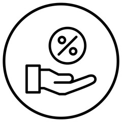 Commision Vector Icon Design Illustration