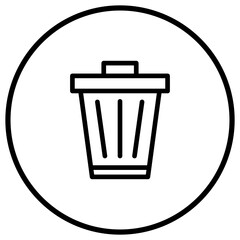 Trash Vector Icon Design Illustration