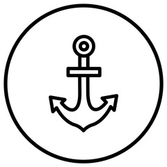 Anchor Vector Icon Design Illustration