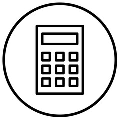 Calculator Vector Icon Design Illustration