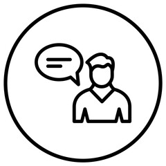 Conversation Vector Icon Design Illustration