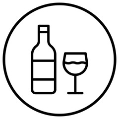 Wine Vector Icon Design Illustration