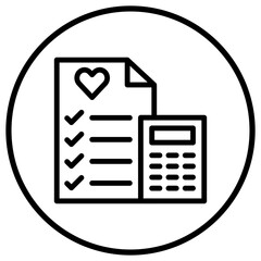 Wedding cost Vector Icon Design Illustration
