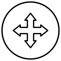 Move Vector Icon Design Illustration