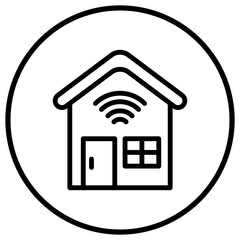 Smart house Vector Icon Design Illustration