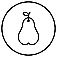 Pear Vector Icon Design Illustration