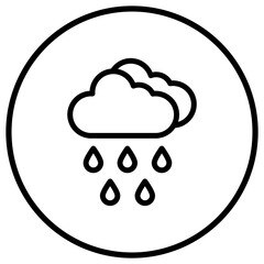 Rain Vector Icon Design Illustration
